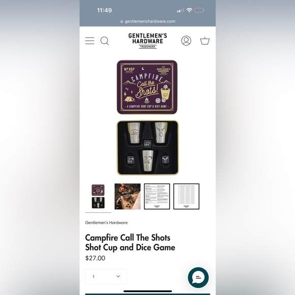 7x - NEW IN BOX Gentleman’s Hardware Travel Game in Metal Tin - Party Favors - Picture 2 of 3